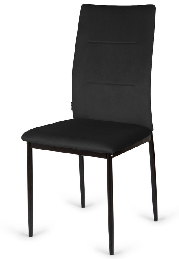 Krzeso tapicerowane VALVA DUO BLACK VELVET